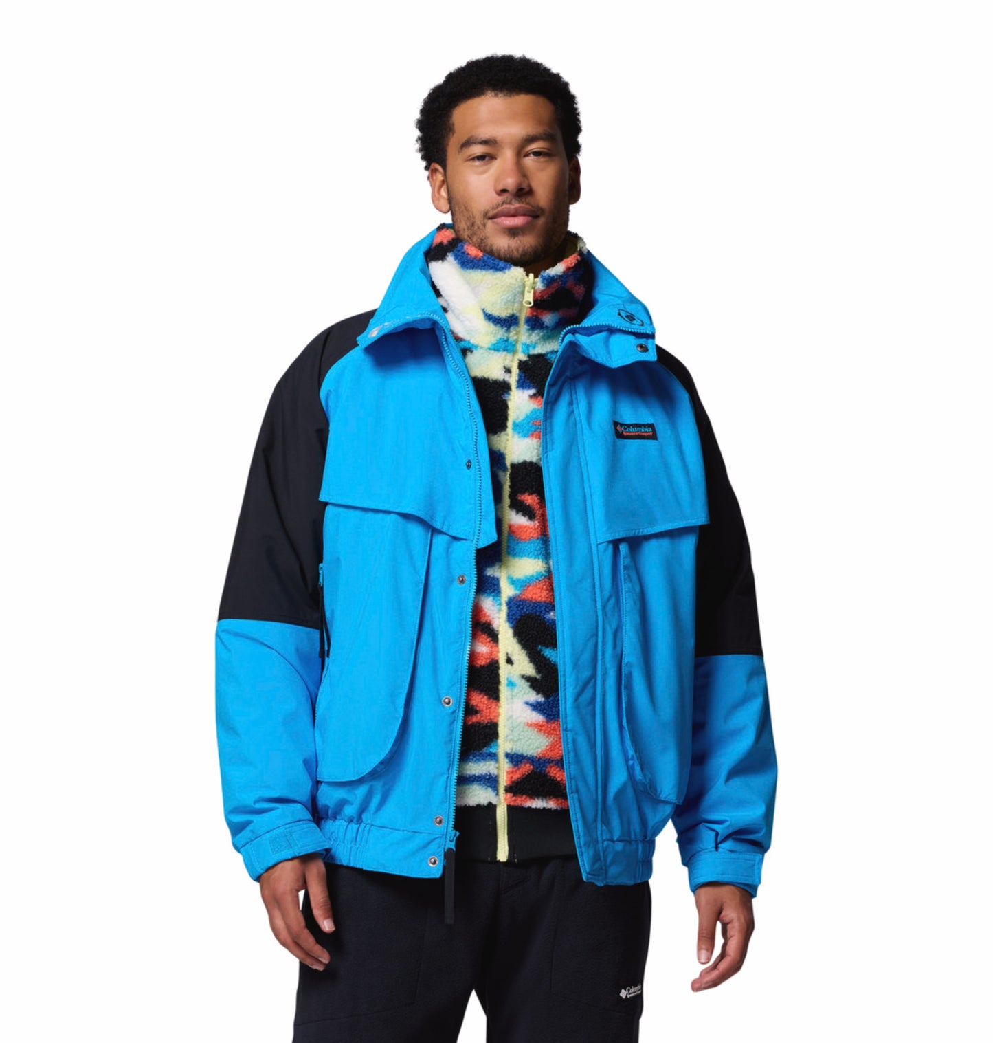 Columbia Men Blue Omni-Tech Powderkeg II Remastered Interchange Jacket (Waterproof)