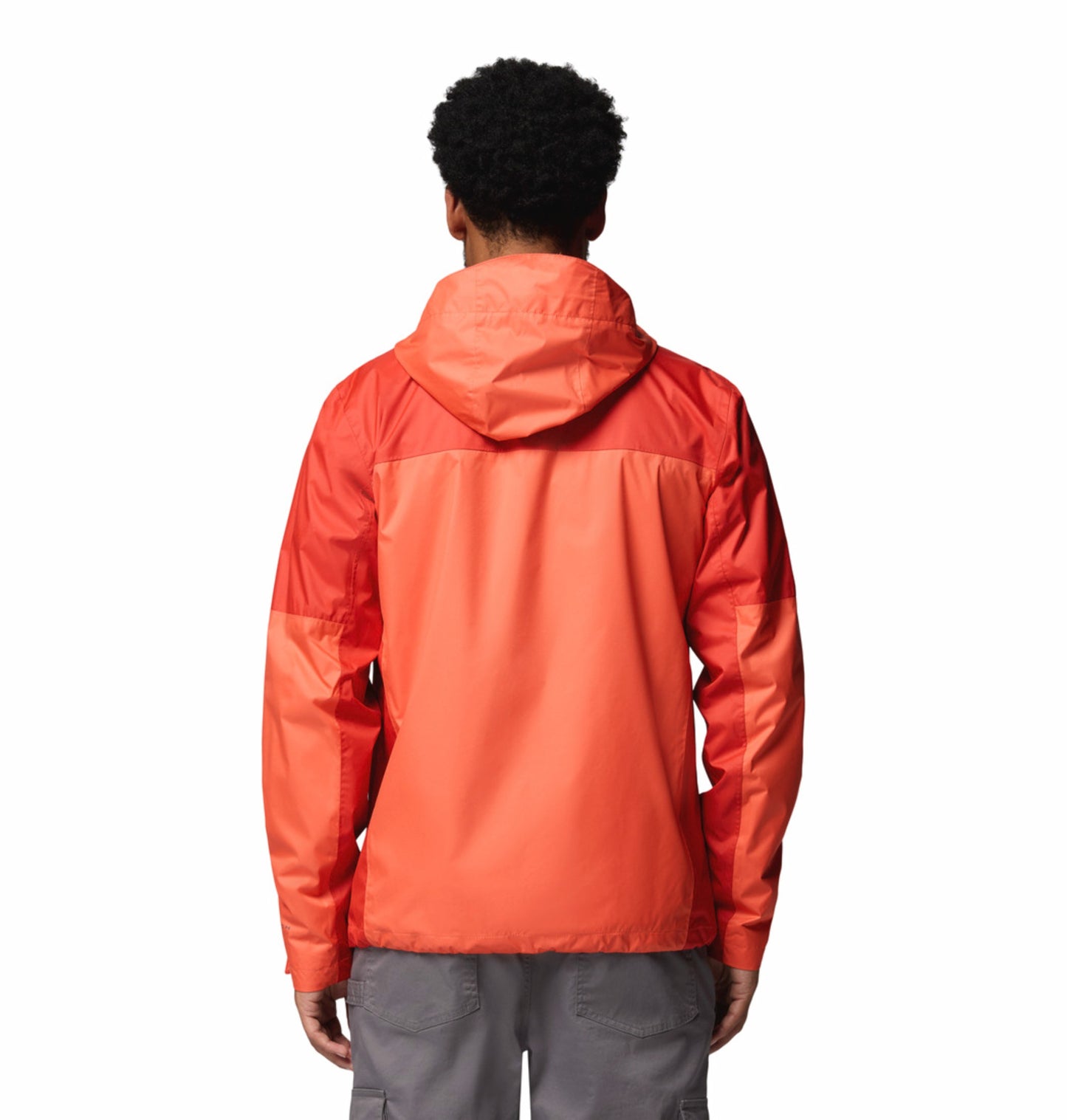 Columbia Men's Orange Omni-Tech Inner Limits III Durable Waterproof Rain Jacket