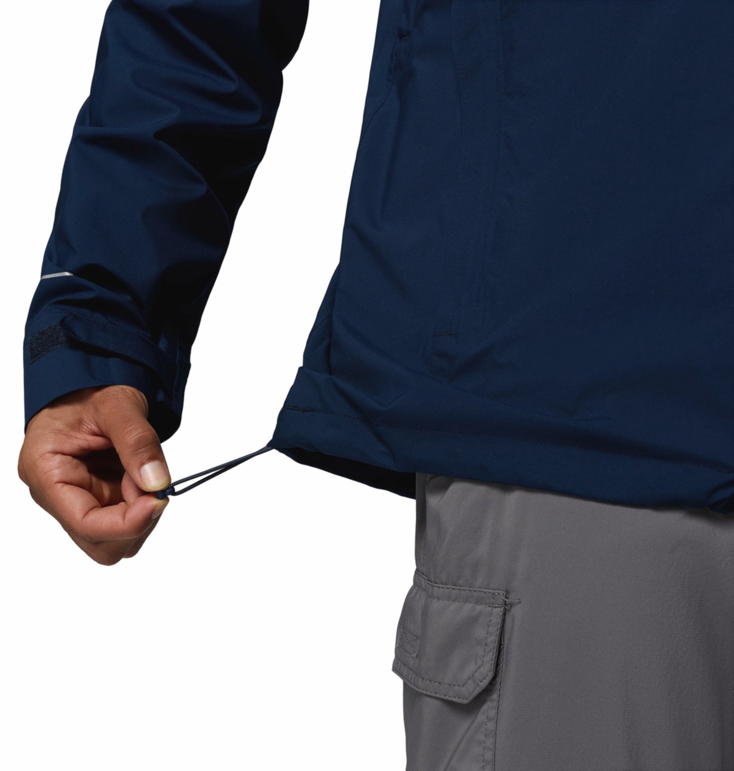 Columbia Men Navy Blue Omni-Tech Trailborne 2.5L Waterproof Rain Jacket