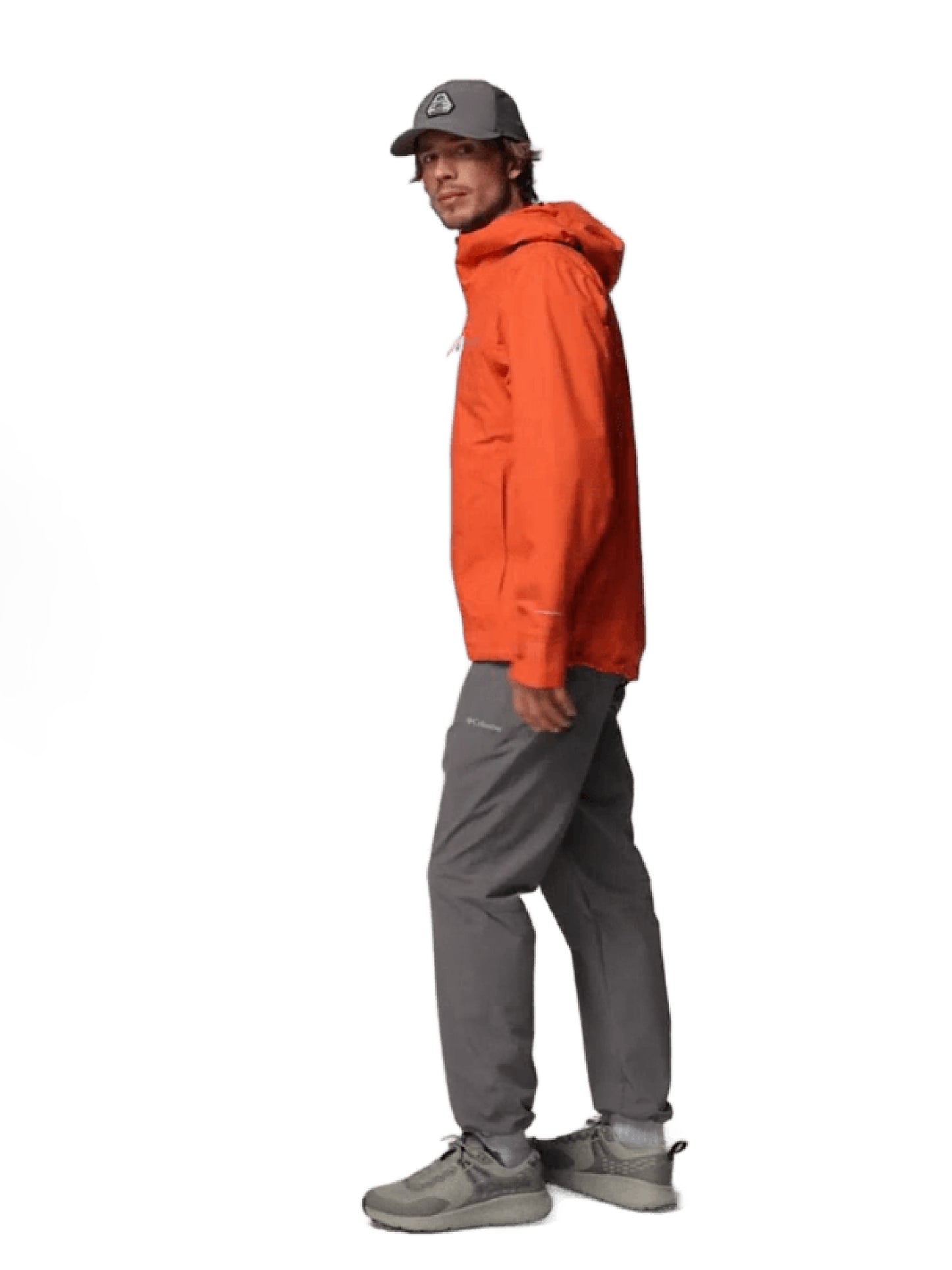 Columbia Men Orange Omni-Tech Trailborne 2.5L Shell Rain Jacket