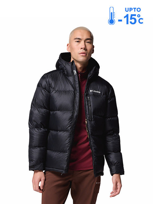 Columbia Men Black Omni-Heat Inifnity Cloudview Hooded Down Jacket