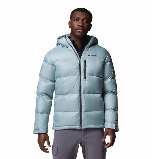 Columbia Men Blue Omni-Heat Inifnity Cloudview Hooded Down Jacket