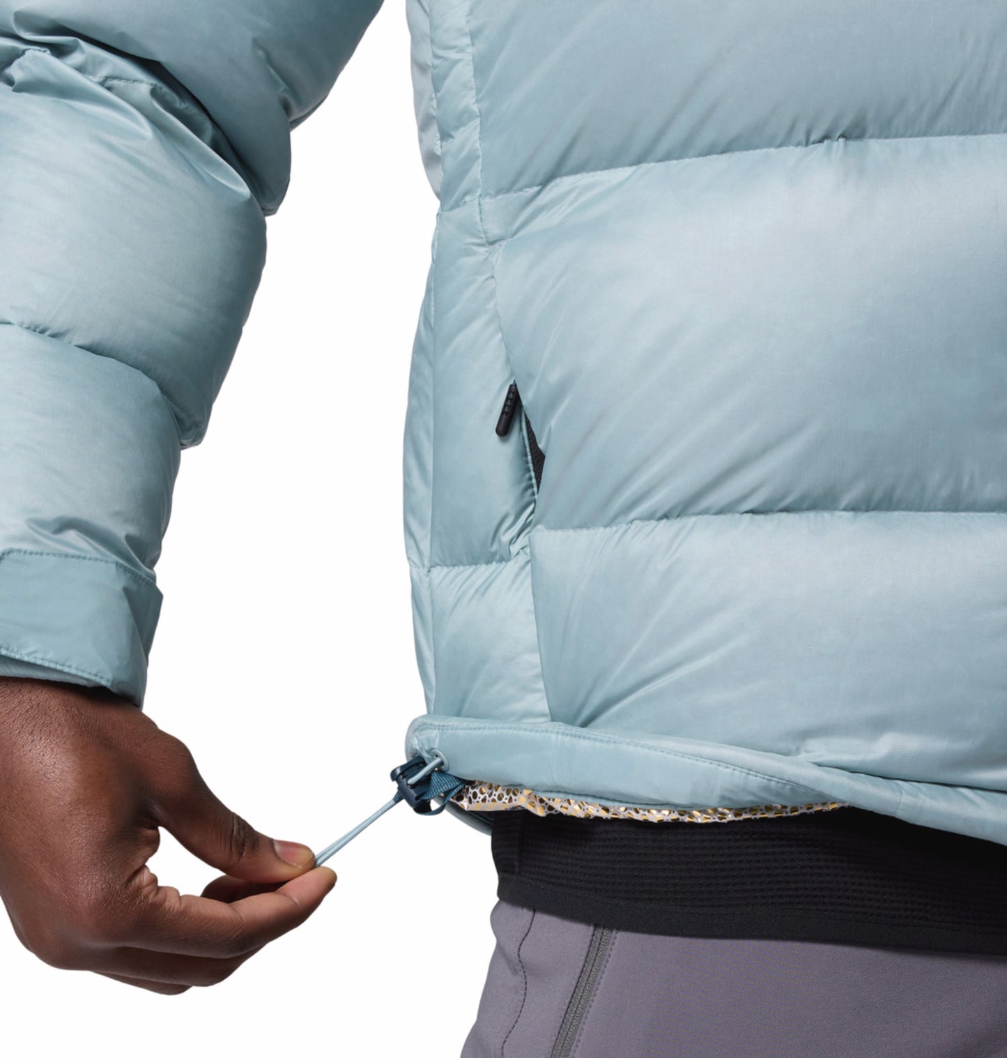 Columbia Men Blue Omni-Heat Inifnity Cloudview Hooded Down Jacket