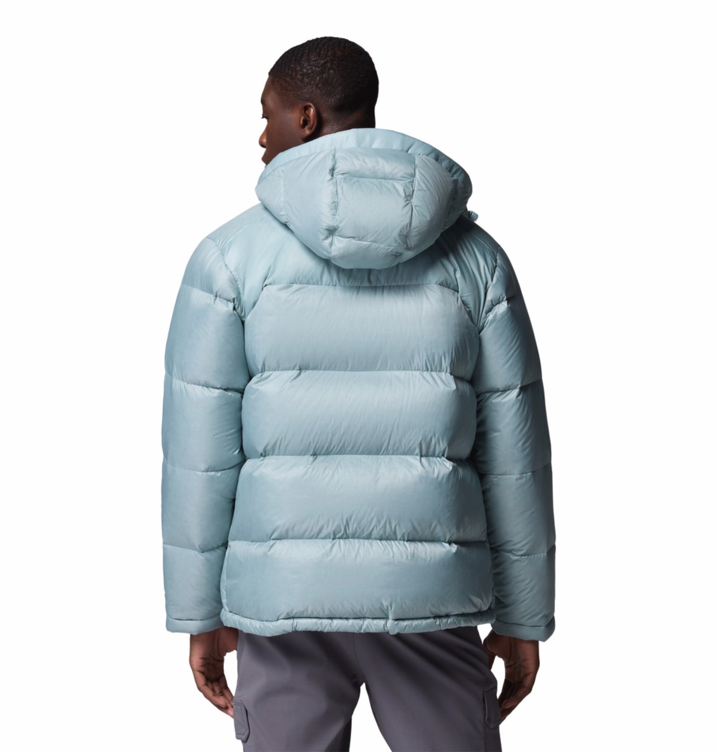Columbia Men Blue Omni-Heat Inifnity Cloudview Hooded Down Jacket