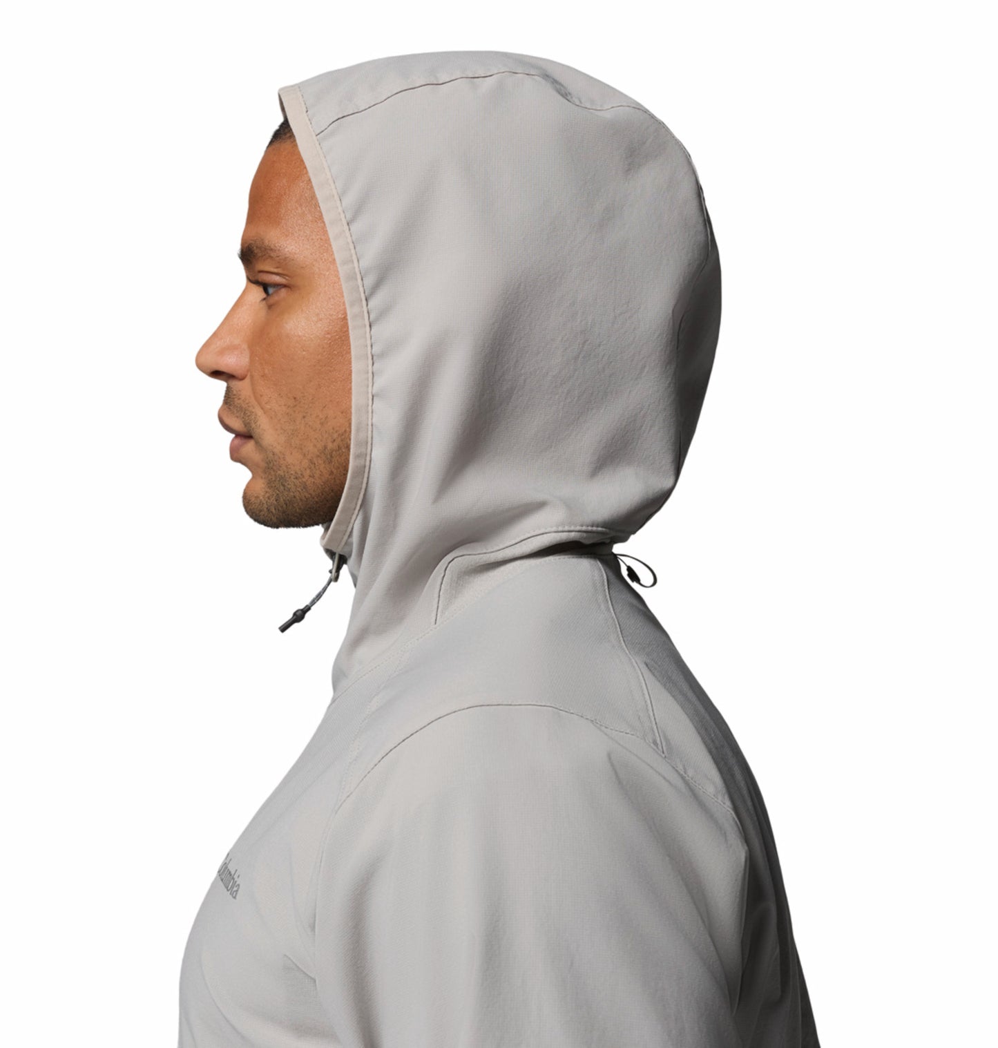 Columbia Men Light Grey Omni-Shield Trailborne Windbreaker