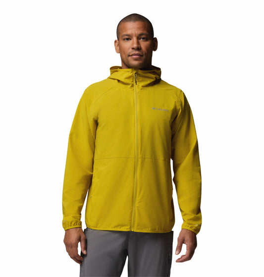 Columbia Men Yellow Omni-Shield Trailborne Windbreaker