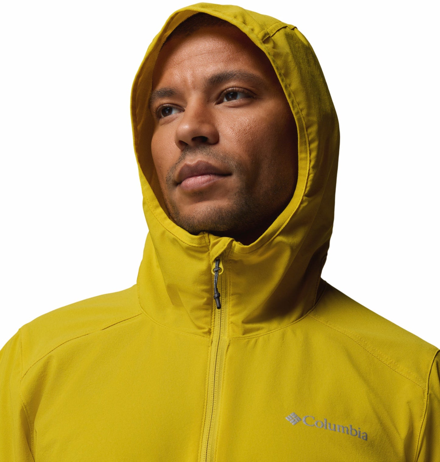 Columbia Men Yellow Omni-Shield Trailborne Windbreaker