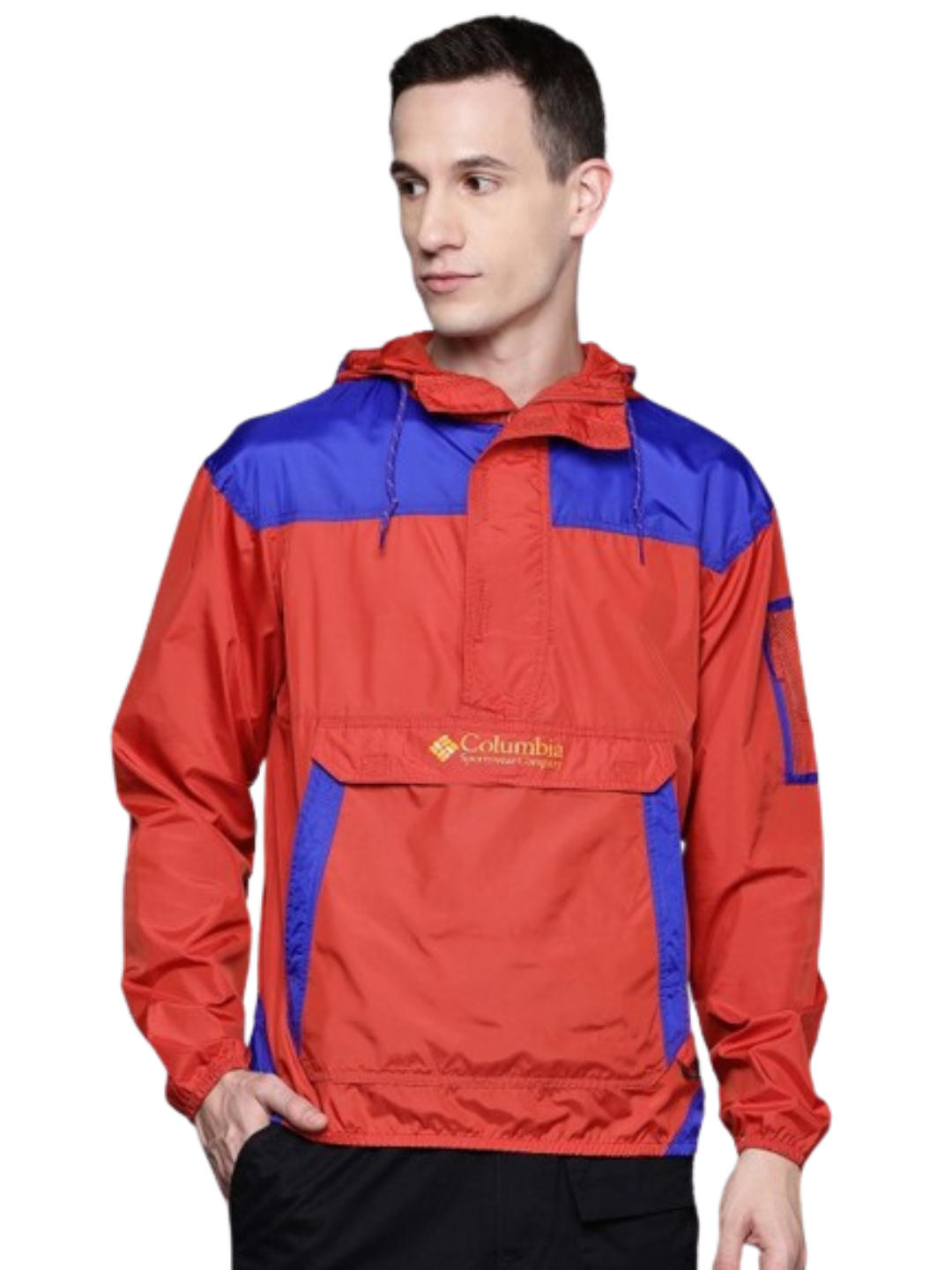 Columbia Mens Red Challenger II Windbreaker