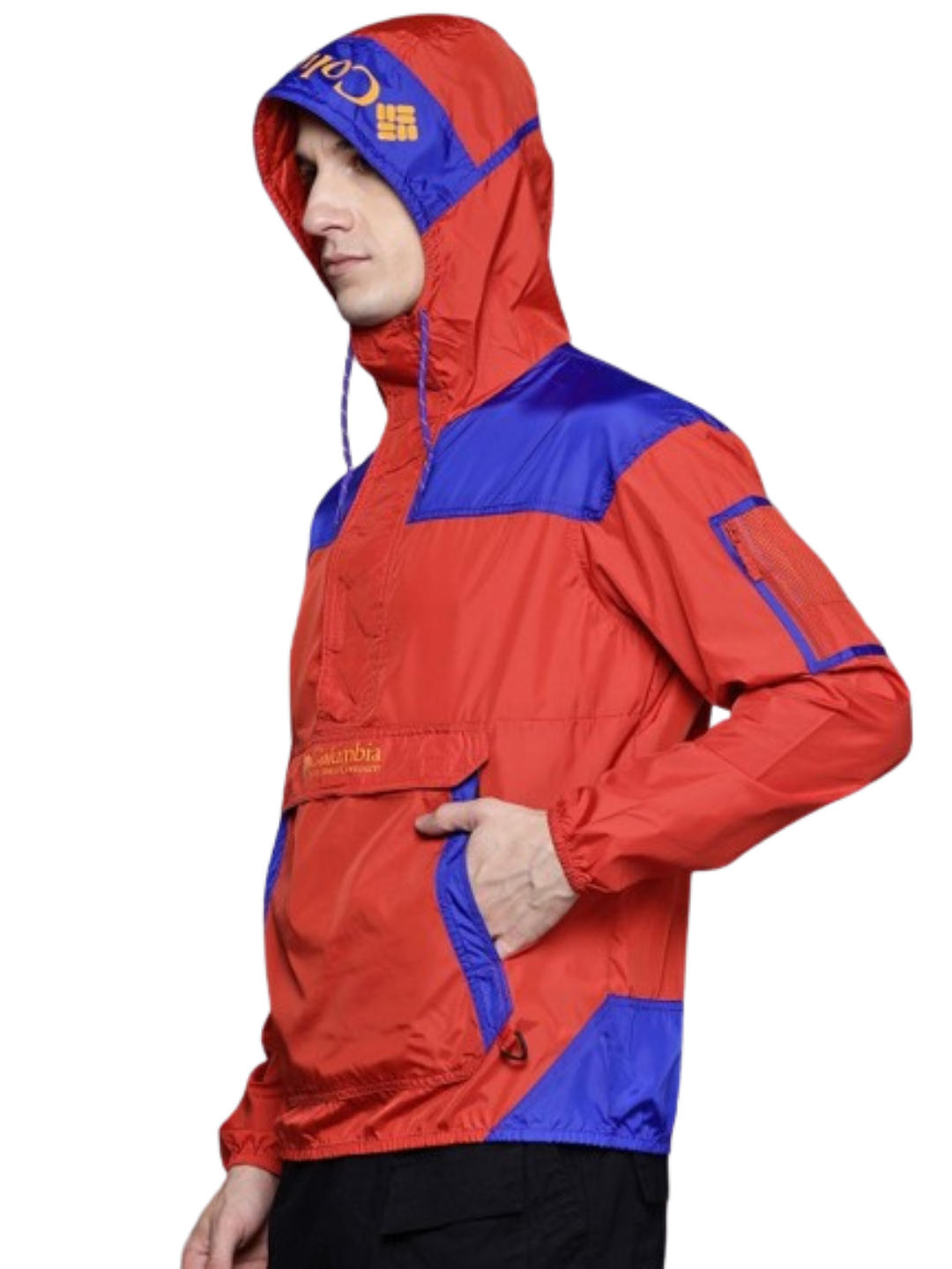 Columbia Mens Red Challenger II Windbreaker