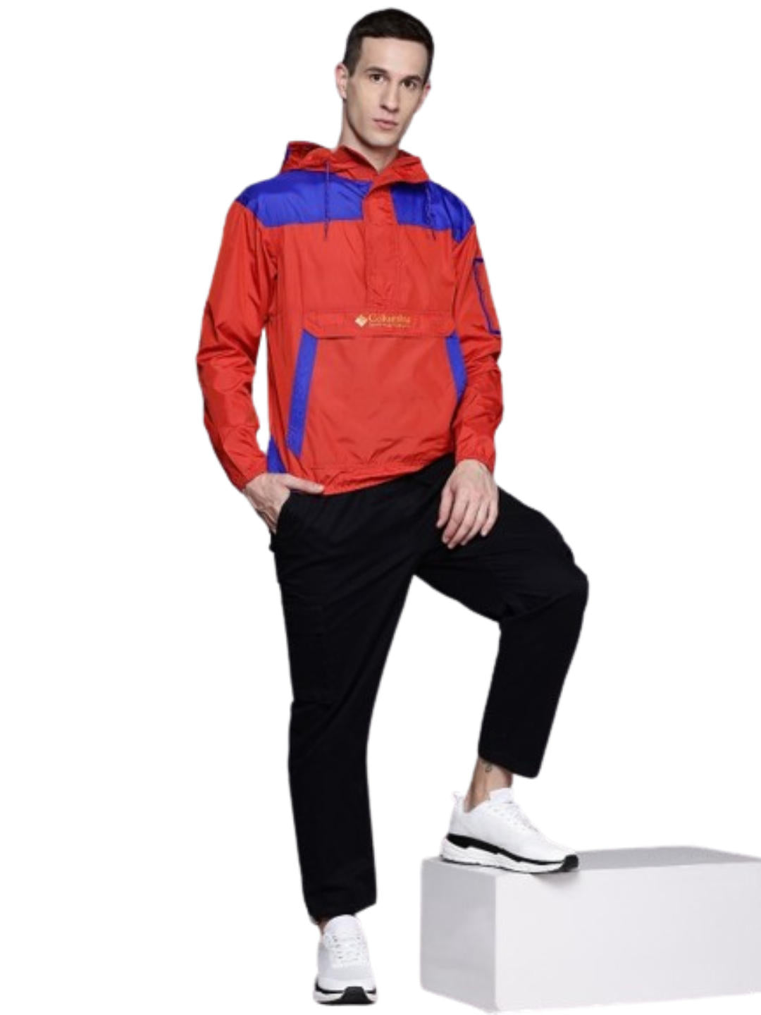 Columbia Mens Red Challenger II Windbreaker