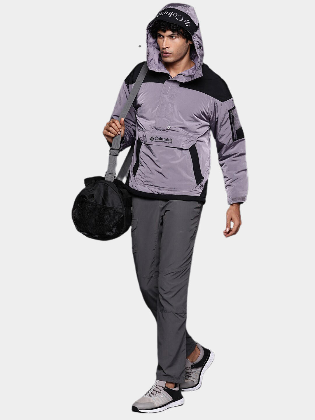 Columbia Men Grey Challenger Remastered Pullover Jacket
