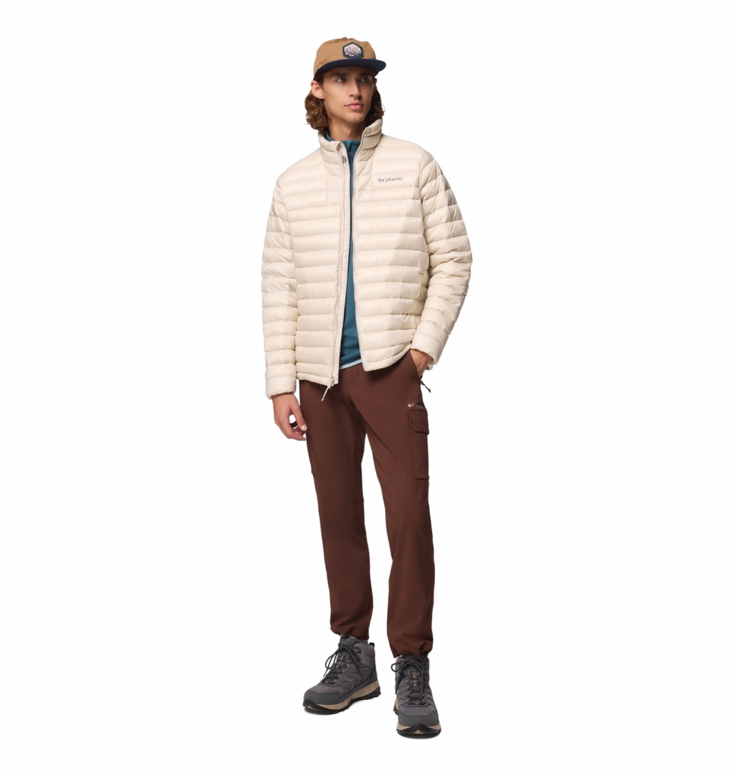Columbia Men Beige Omni-Shield Corelite Down Jacket