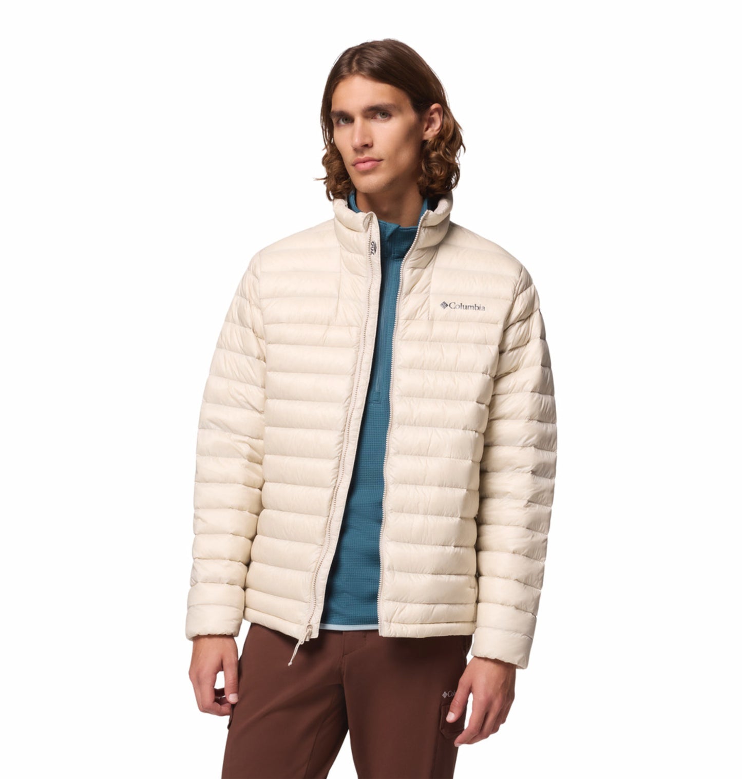 Columbia Men Beige Omni-Shield Corelite Down Jacket