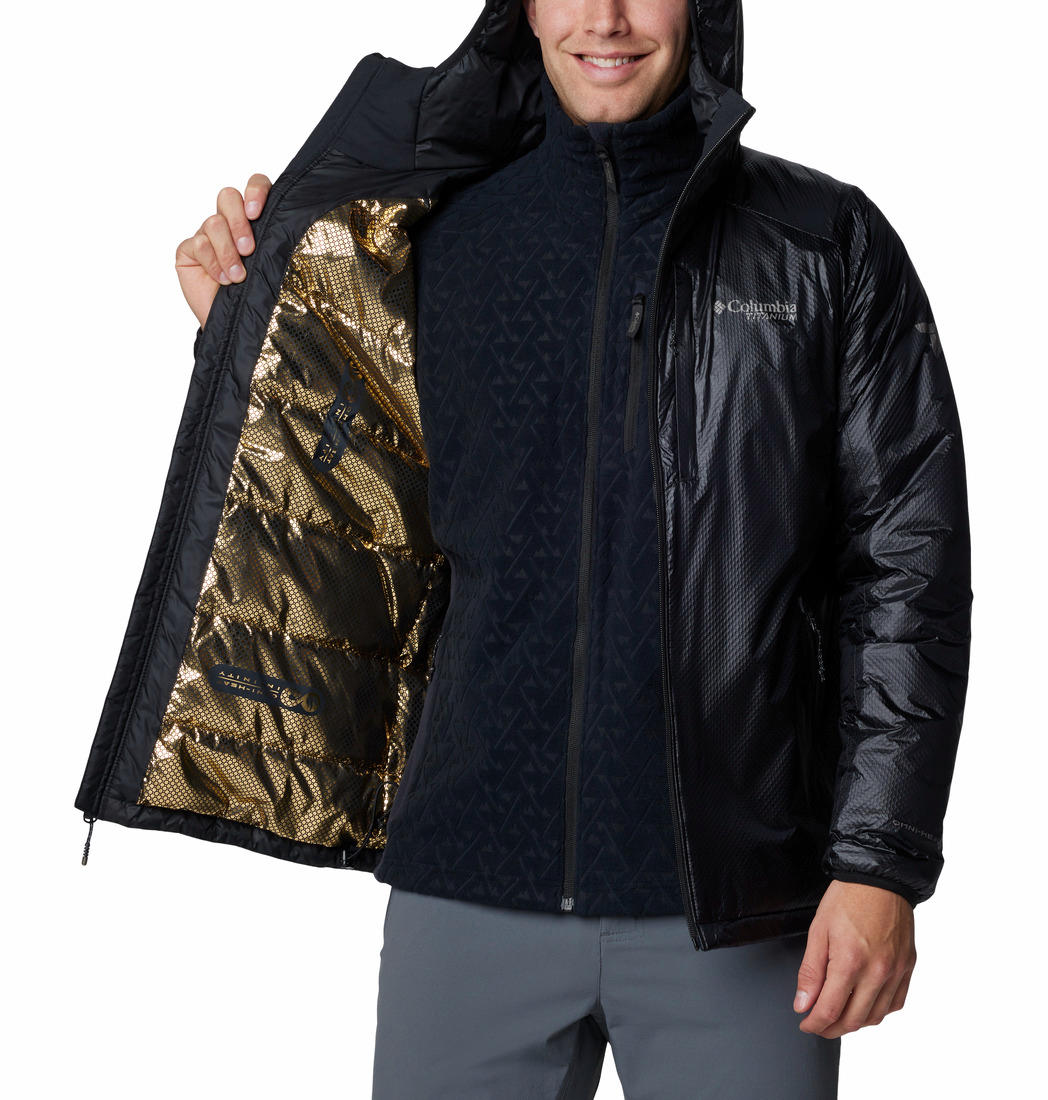 Columbia Men Black Arch Rock II Hooded Jacket