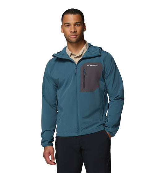 Columbia Men Blue Omni-Shield Tall Heights III Soft Shell Jacket