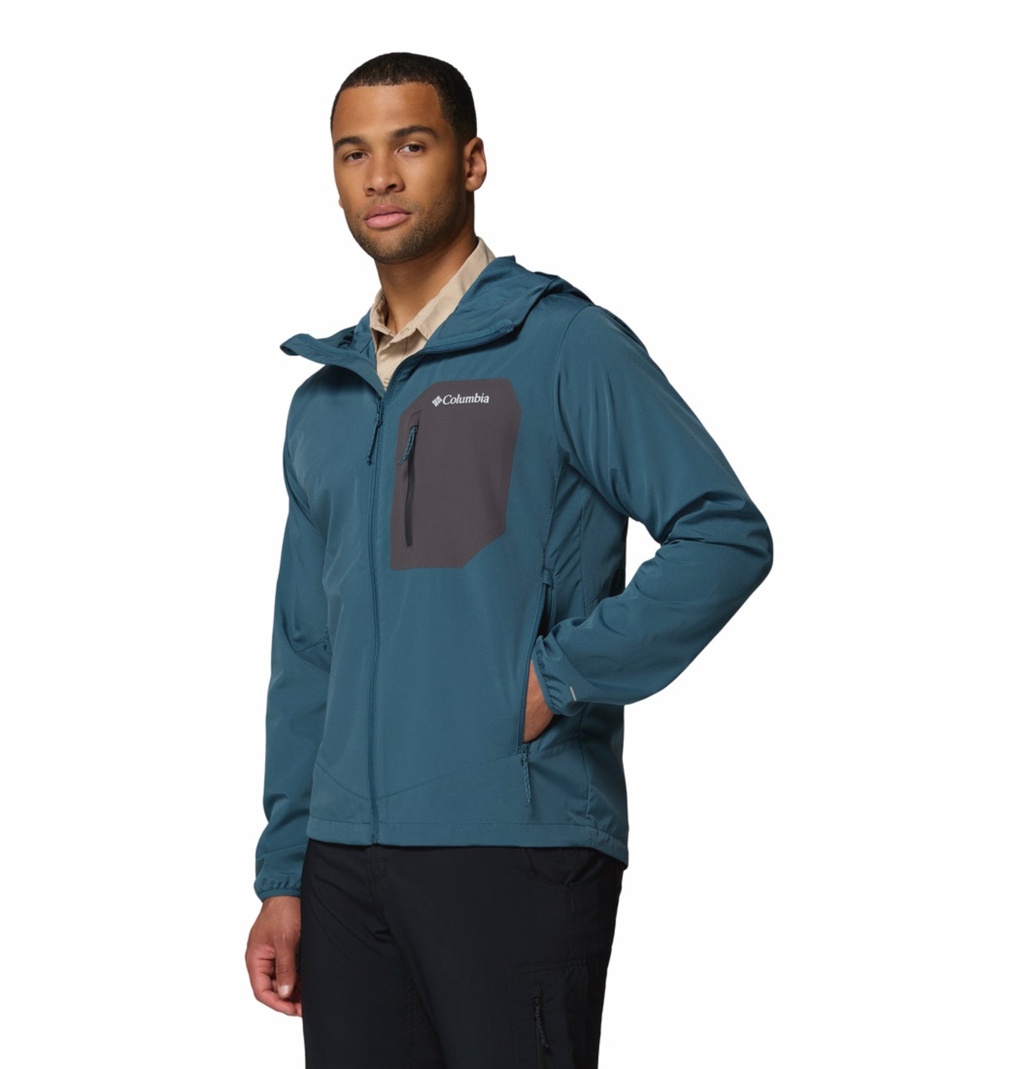 Columbia Men Blue Omni-Shield Tall Heights III Soft Shell Jacket