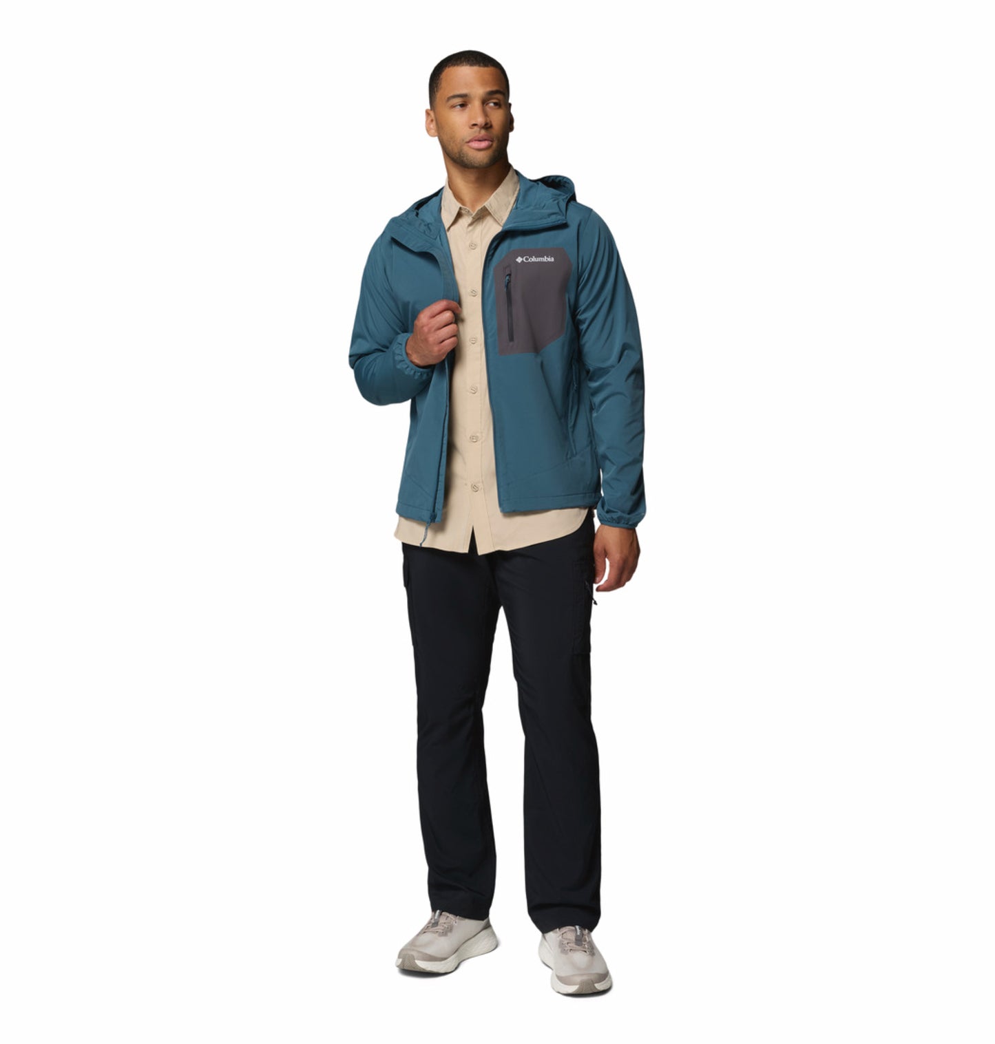Columbia Men Blue Omni-Shield Tall Heights III Soft Shell Jacket