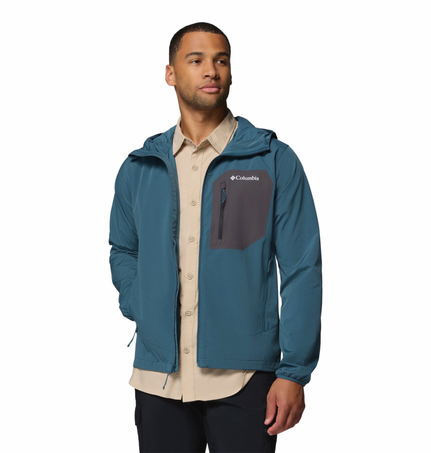 Columbia Men Blue Omni-Shield Tall Heights III Soft Shell Jacket