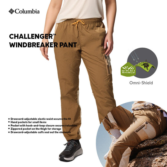 Columbia Mens Brown Omni-Shield Challenger Wind and Water Resistant Jacket Pant