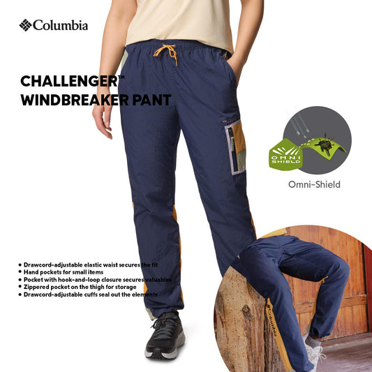 Columbia Mens Navy Blue Omni-Shield Challenger Wind and Water Resistant Jacket Pant