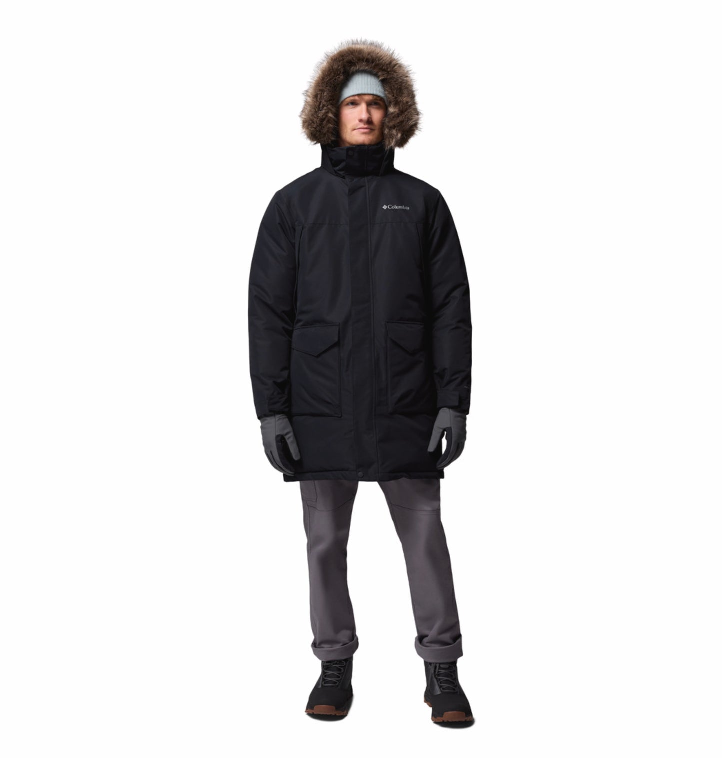 Columbia Men Black OmniHeat Infinity Cape Ridge Parka Jacket