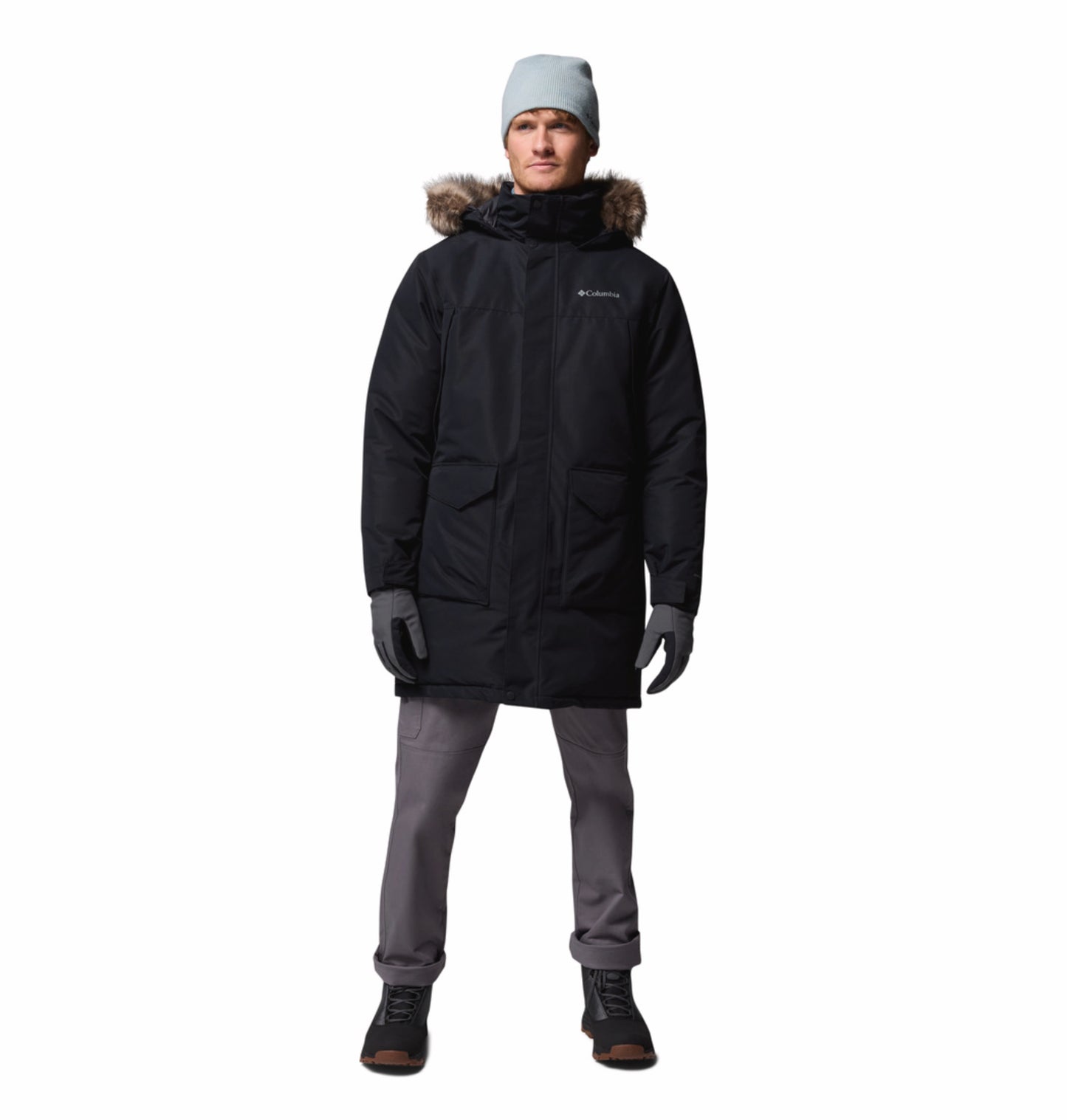 Columbia Men Black OmniHeat Infinity Cape Ridge Parka Jacket