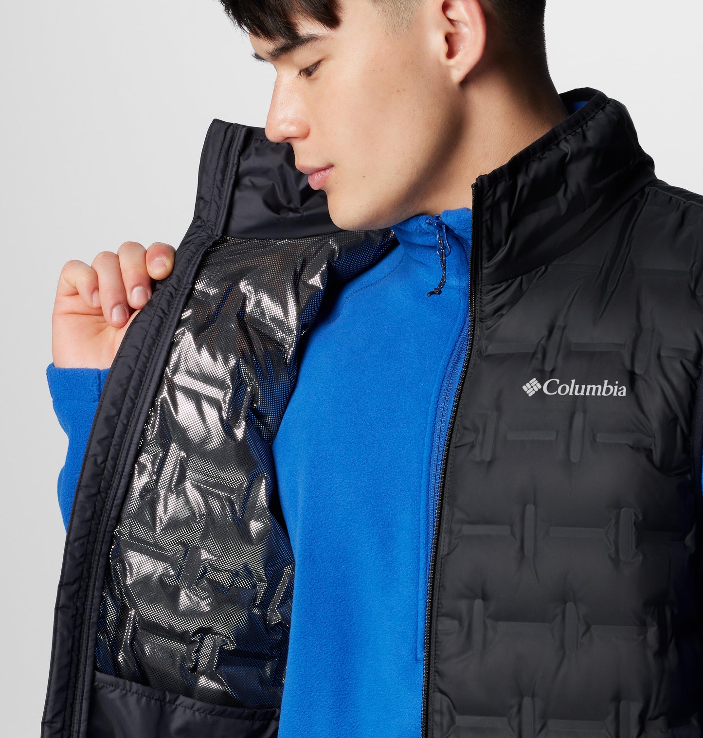 Columbia Mens Black Delta Ridge II Down Vest