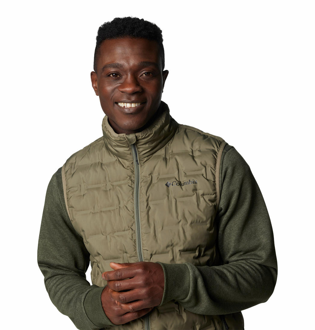 Columbia Mens Olive Delta Ridge II Down Vest