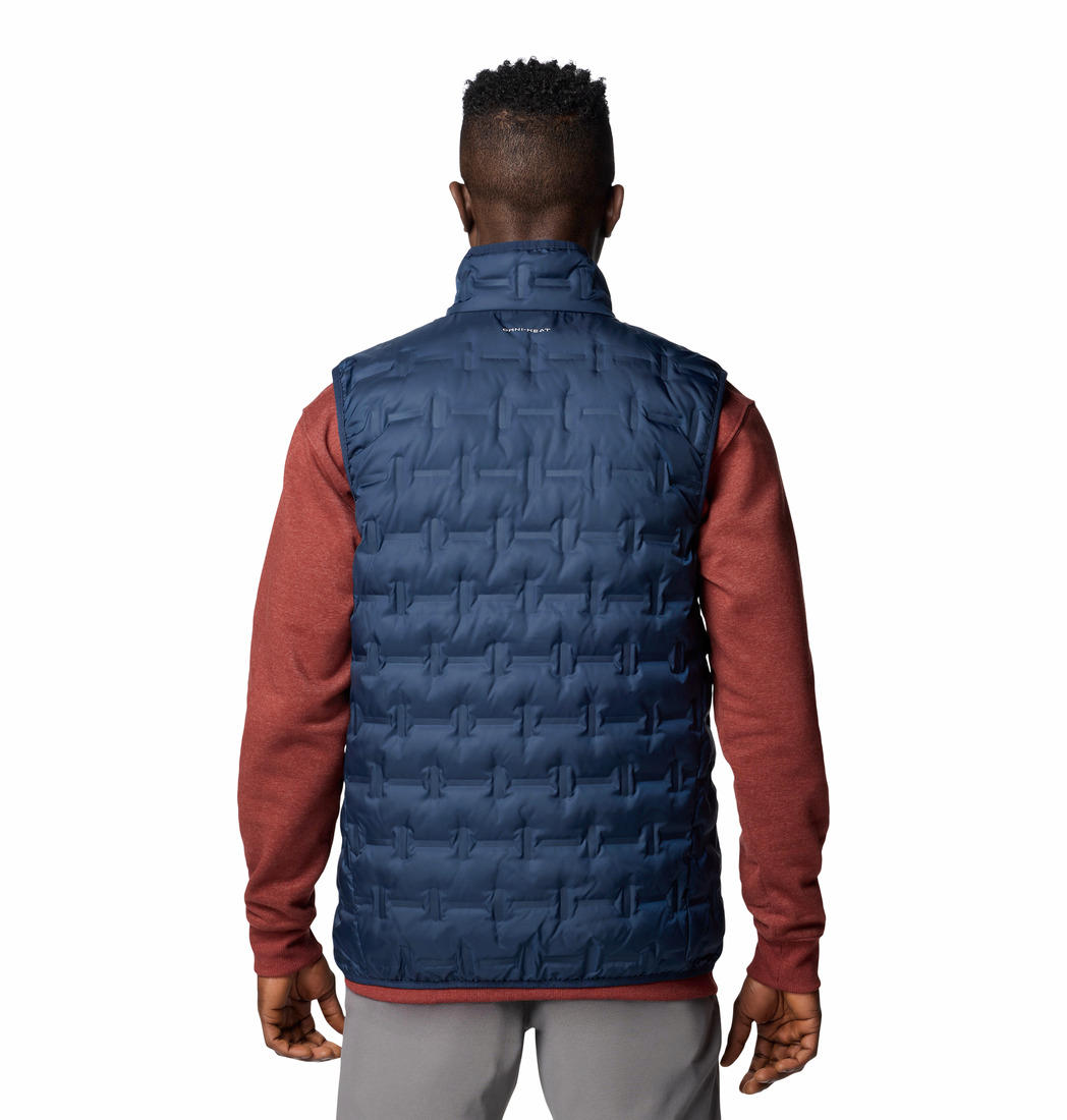 Columbia Mens Blue Delta Ridge II Down Vest