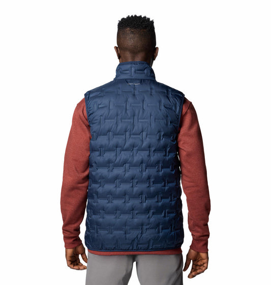 Columbia Mens Blue Delta Ridge II Down Vest