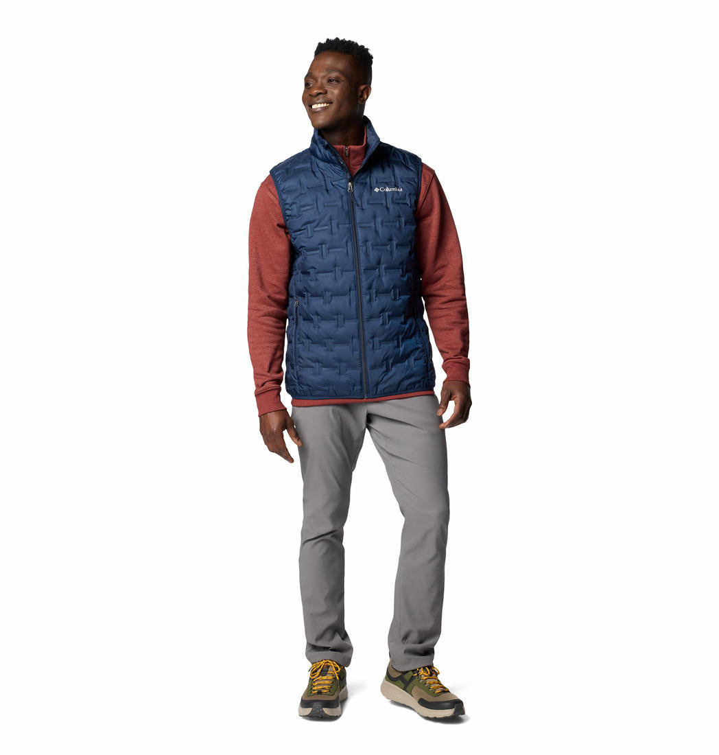 Columbia Mens Blue Delta Ridge II Down Vest