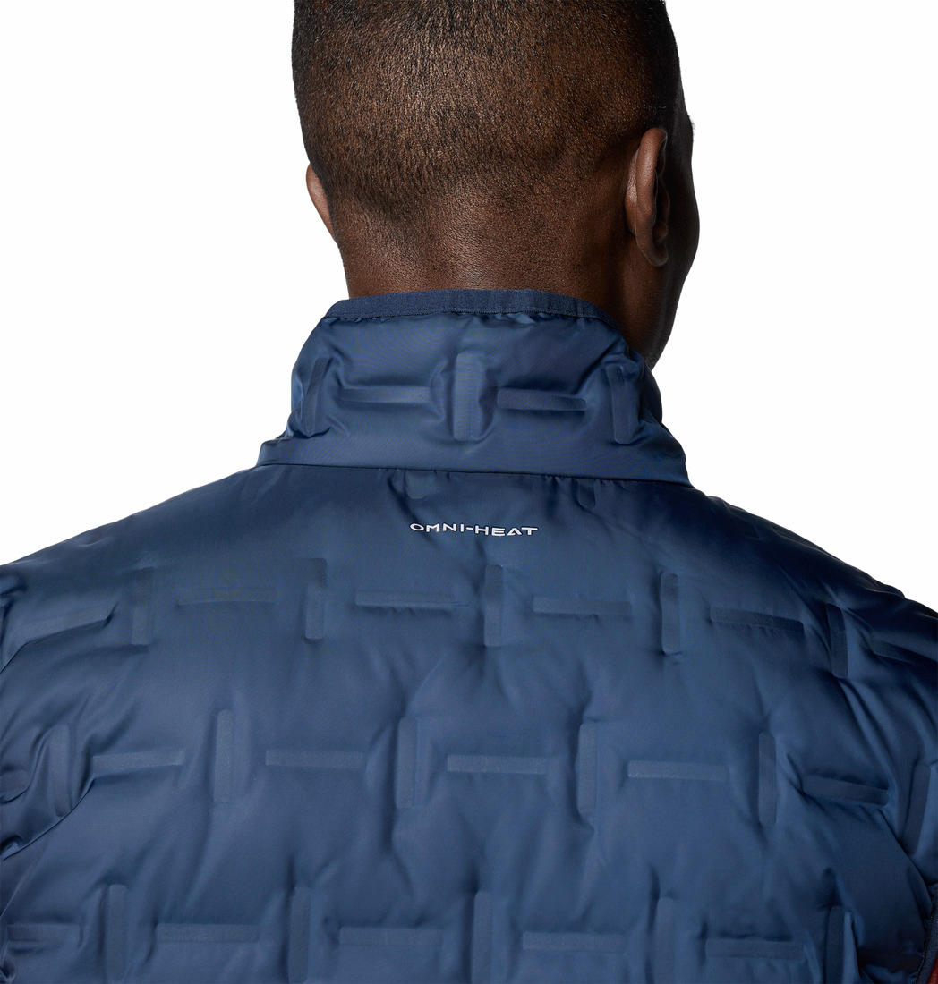 Columbia Mens Blue Delta Ridge II Down Vest
