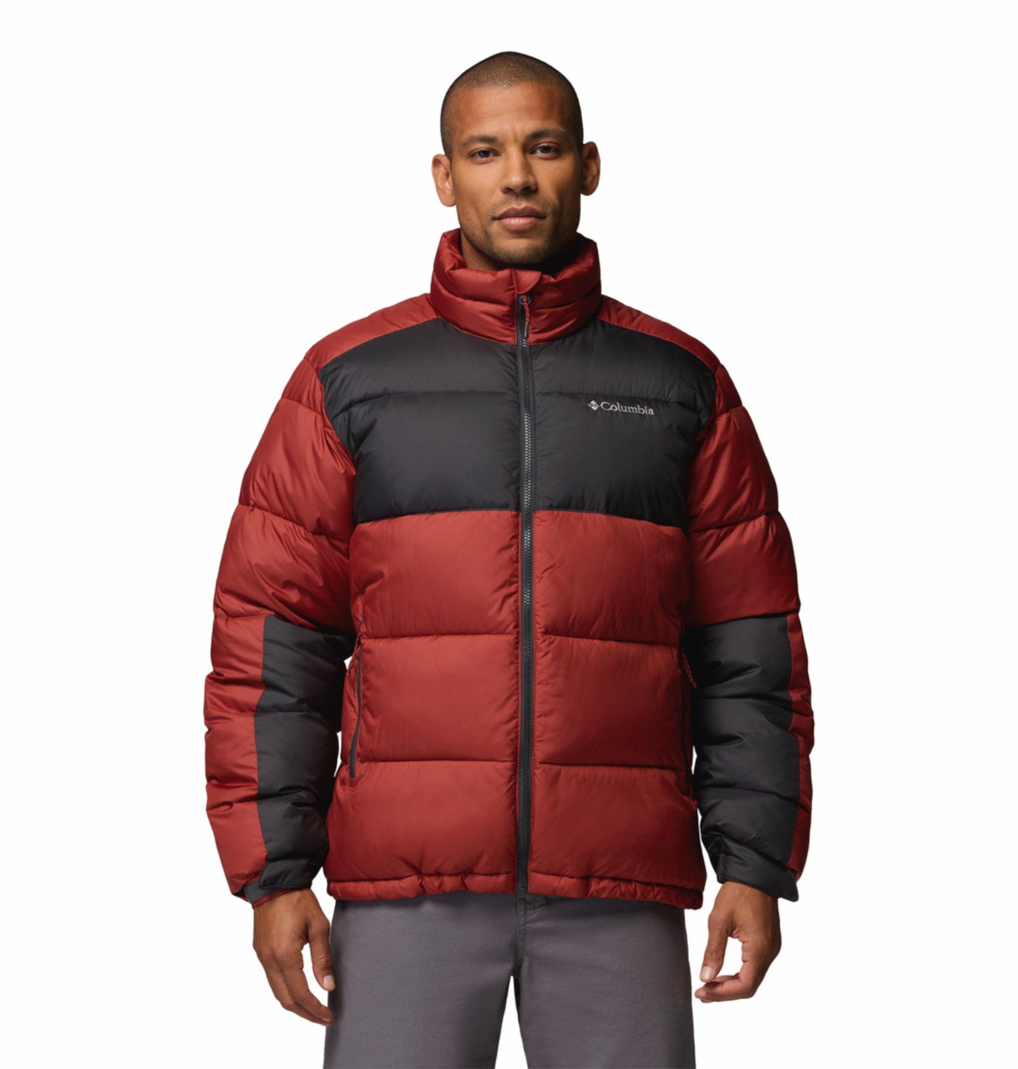 men red omni heat reflective pike lake ii down jacket