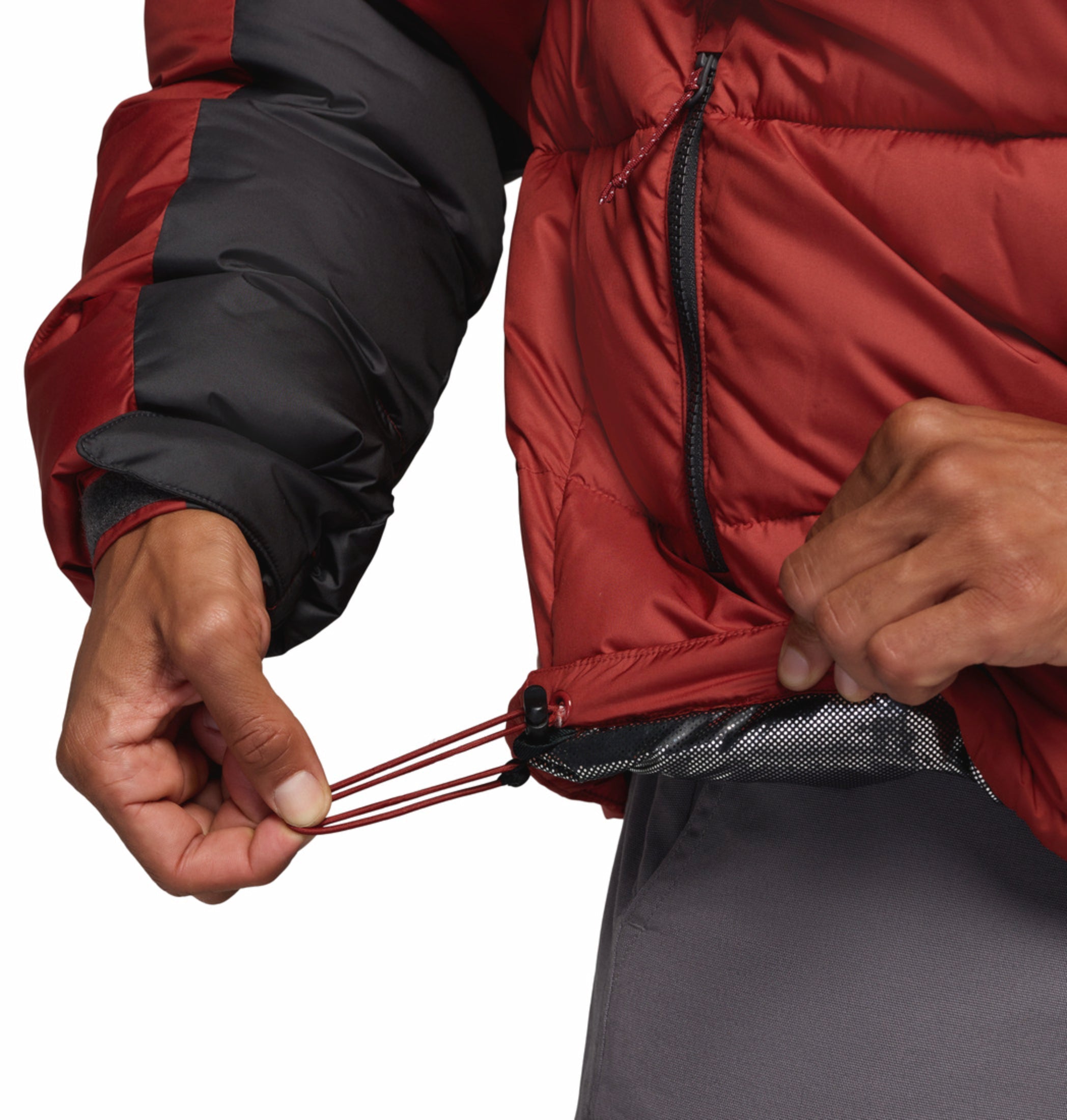 men red omni heat reflective pike lake ii down jacket