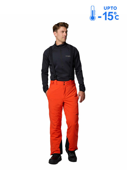 Columbia Men Orange Omni-Heat Inifnity Cirque Bowl Insulated Pant