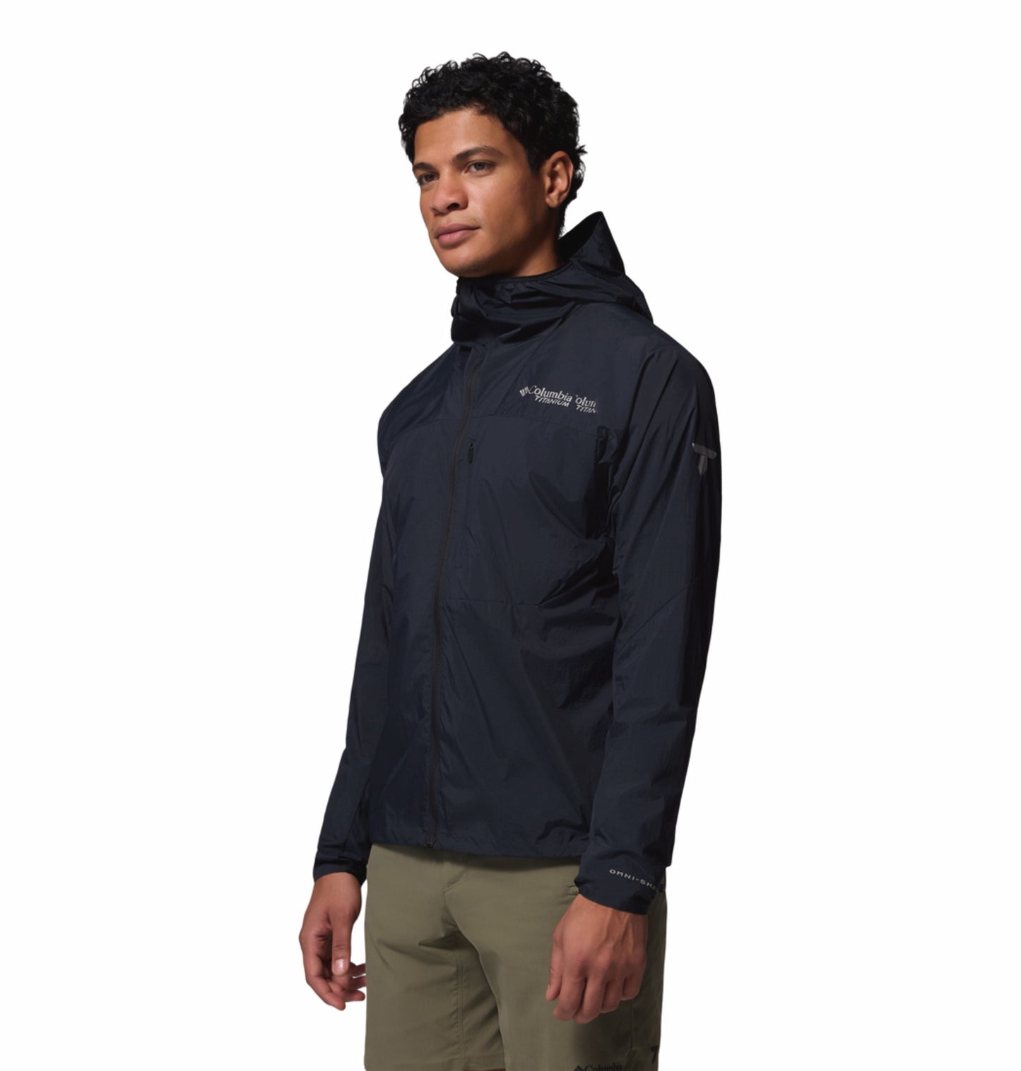 Columbia Men Black Omni-Shade Khyex Pro Windbreaker