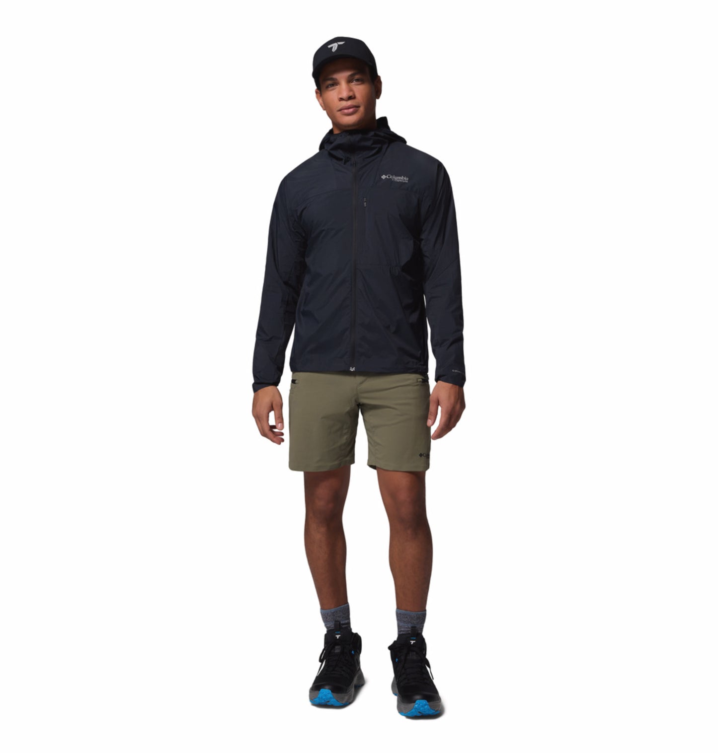 Columbia Men Black Omni-Shade Khyex Pro Windbreaker