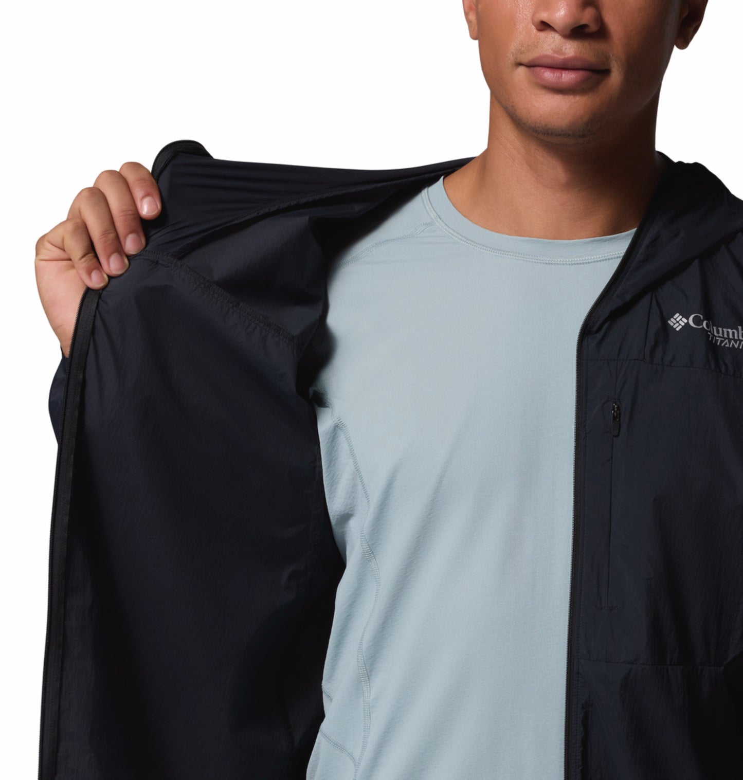 Columbia Men Black Omni-Shade Khyex Pro Windbreaker