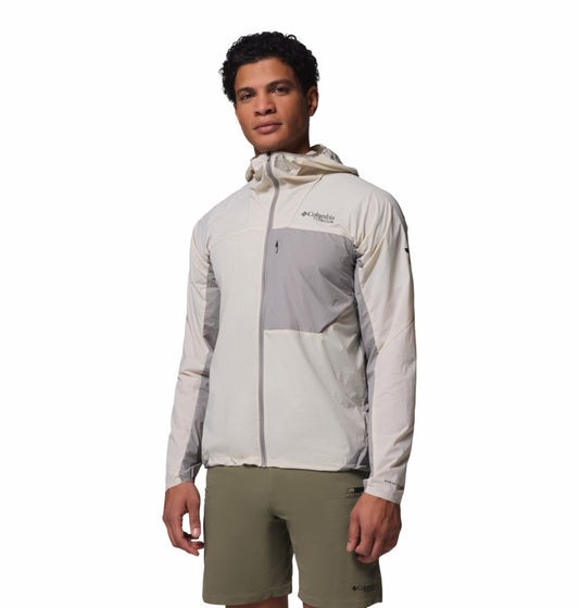 Columbia Men Omni-Shade Khyex Pro Windbreaker Beige Lightweight