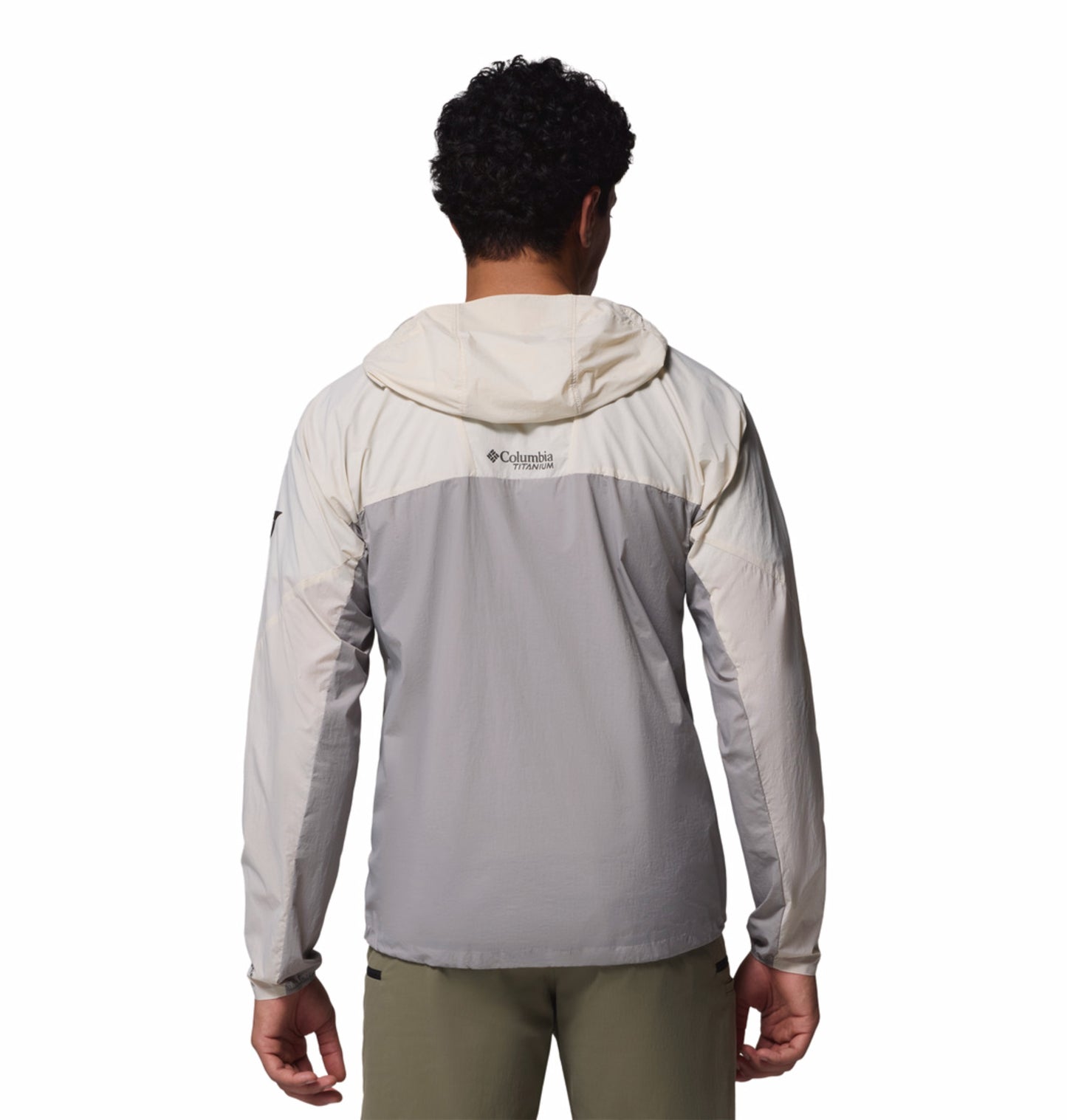 Columbia Men Omni-Shade Khyex Pro Windbreaker Beige Lightweight