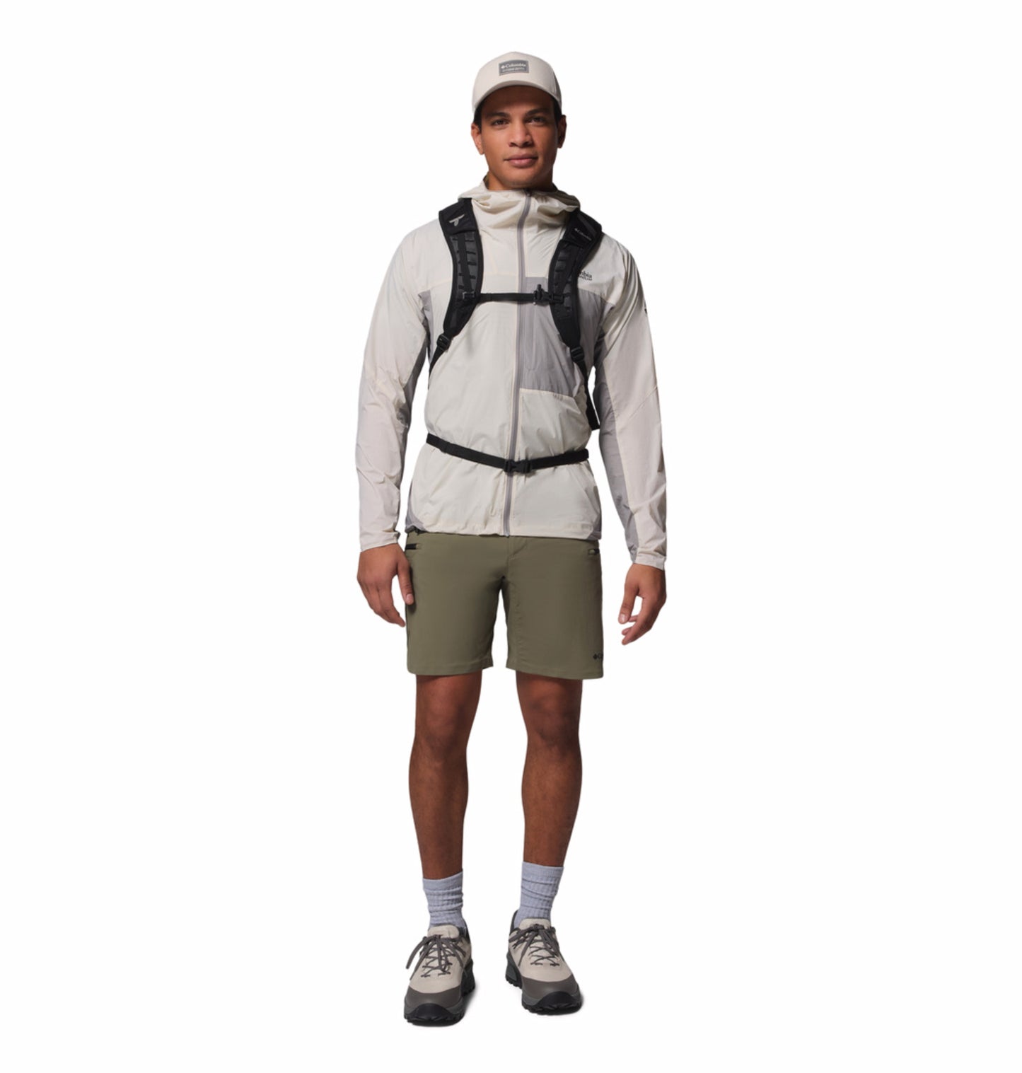 Columbia Men Omni-Shade Khyex Pro Windbreaker Beige Lightweight