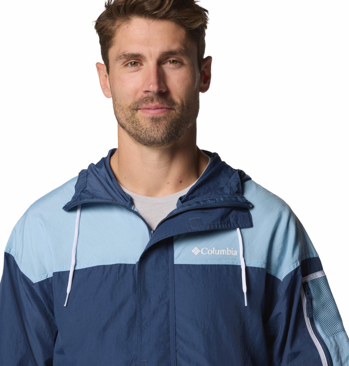 Columbia Men Blue Omni-Shield Challenger II Windbreaker Jacket