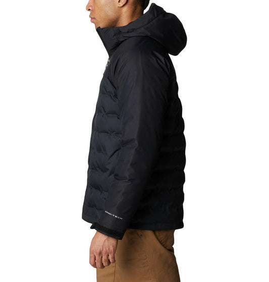Columbia Men Black Grand Trek II Down Hooded Jacket
