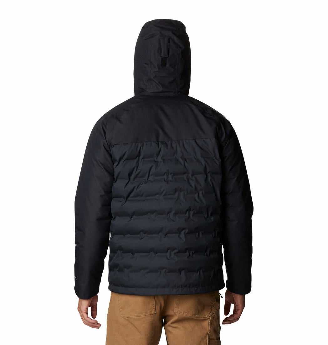 Columbia Men Black Grand Trek II Down Hooded Jacket