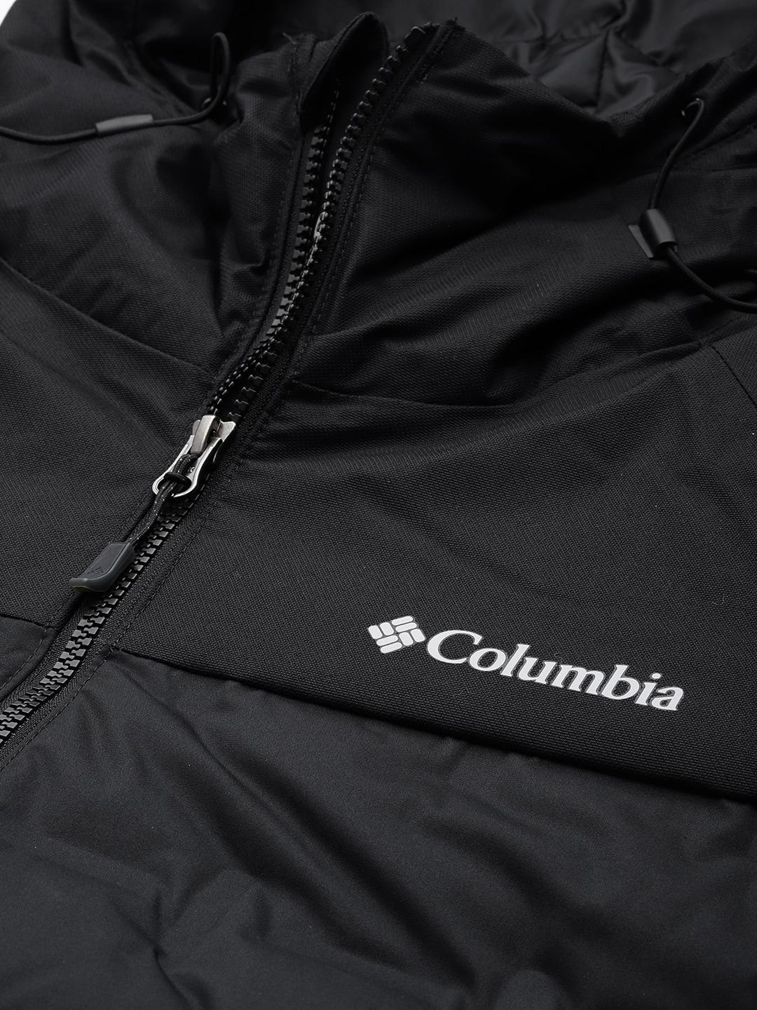 Columbia Men Black Grand Trek II Down Hooded Jacket