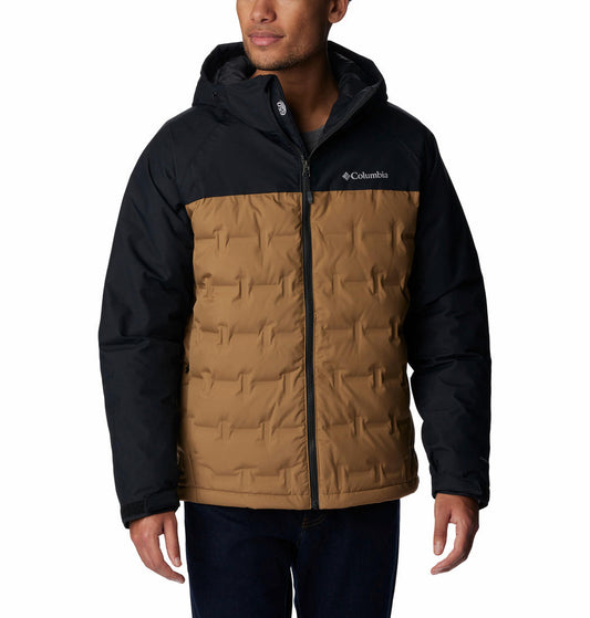 Columbia Men Brown Grand Trek II Down Hooded Jacket