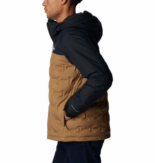 Columbia Men Brown Grand Trek II Down Hooded Jacket