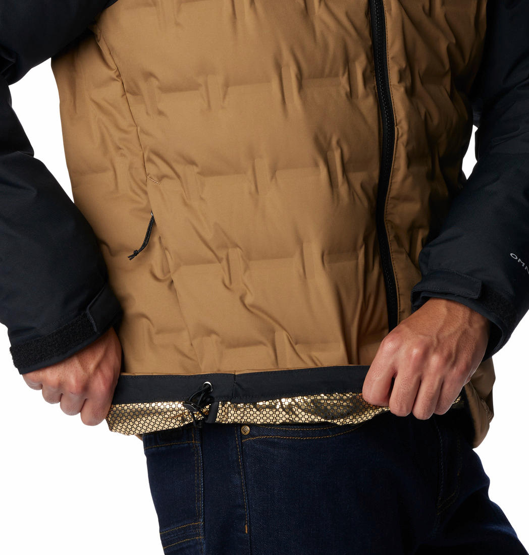 Columbia Men Brown Grand Trek II Down Hooded Jacket