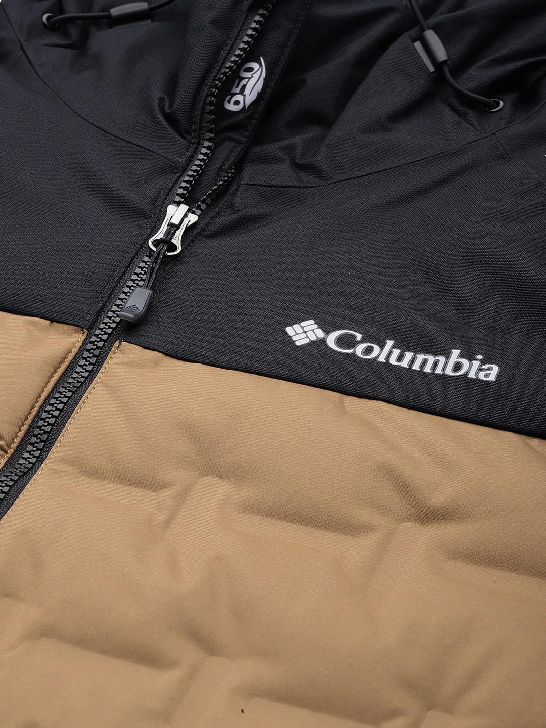 Columbia Men Brown Grand Trek II Down Hooded Jacket