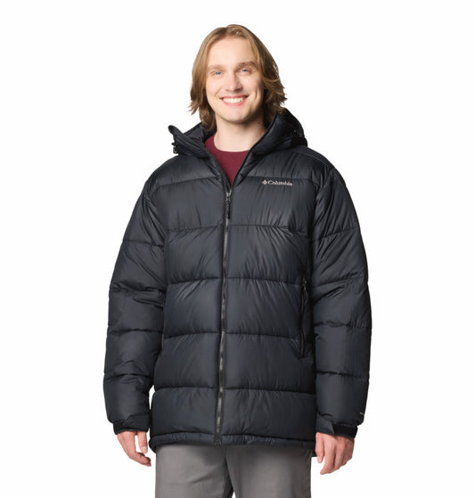Columbia Men Black Omni-Heat Reflective Pike Lake Parka Hooded Down Jacket